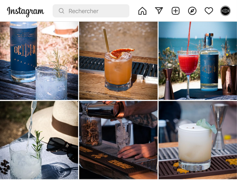 page instagram du compte optimae